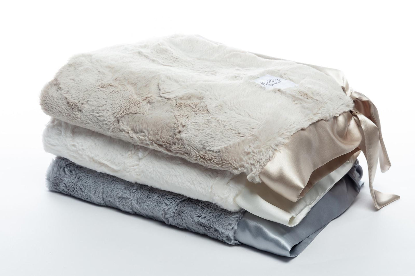 Sugar Cookie Satin Back Knotty Blankie