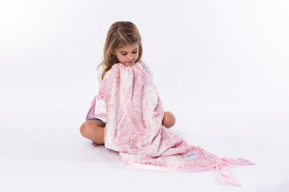 Pink Sandpiper Knotty Blankie