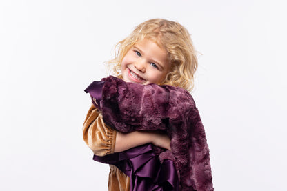 Dappled Plum Knotty Blankie