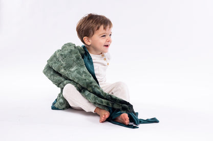 Dappled Emerald Knotty Blankie