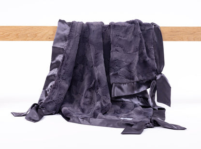 Little Shadow Charcoal Knotty Blankie