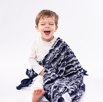 Drift Navy Knotty Blankie